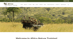 Desktop Screenshot of africanaturetraining.co.za